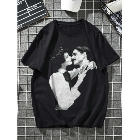 Tricou Coco Chanel si Arthur Capel din bumbac